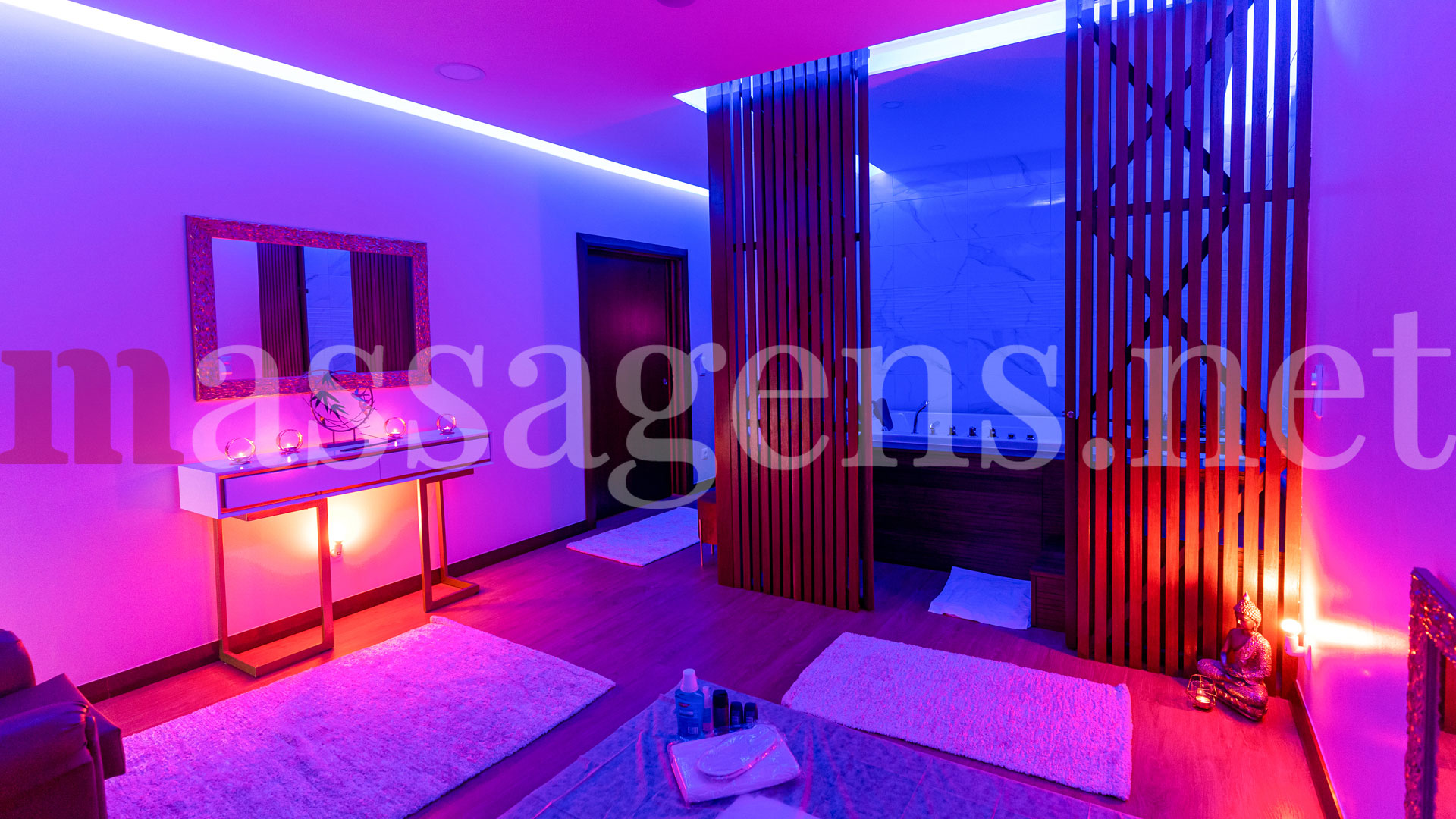 Foto horizontal Massagista Instalações